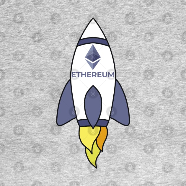 Ethereum To The Moon Rocket by DiegoCarvalho